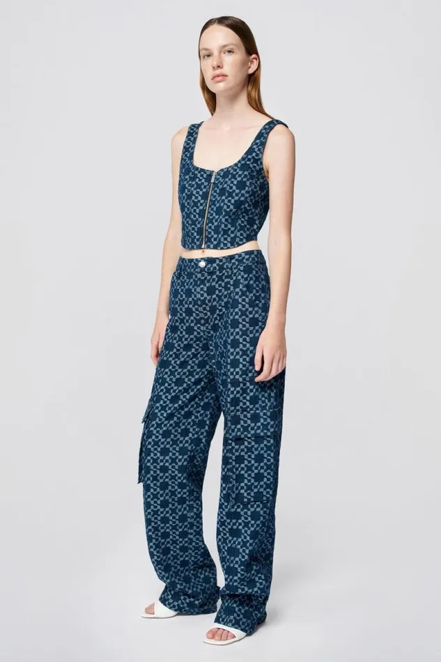 Women Tops and Bodysuits Jonathan Simkhai Krista Top Rinse Square Neck Top Women Tops and Bodysuits Jonathan Simkhai Krista Top Rinse Square Neck Top