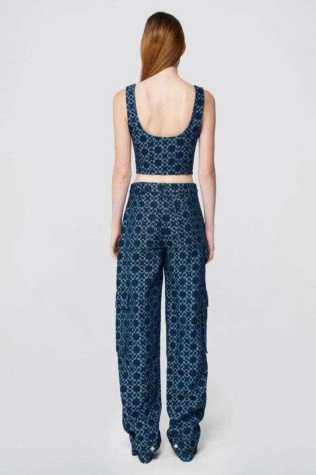 Women Tops and Bodysuits Jonathan Simkhai Krista Top Rinse Square Neck Top Women Tops and Bodysuits Jonathan Simkhai Krista Top Rinse Square Neck Top