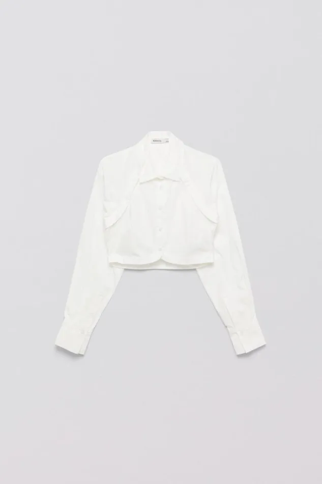 Women Tops and Bodysuits Jonathan Simkhai Nikolia Shirt Women Tops and Bodysuits Jonathan Simkhai Nikolia Shirt