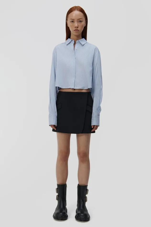 Women Tops and Bodysuits Jonathan Simkhai Renata Cropped Shirt