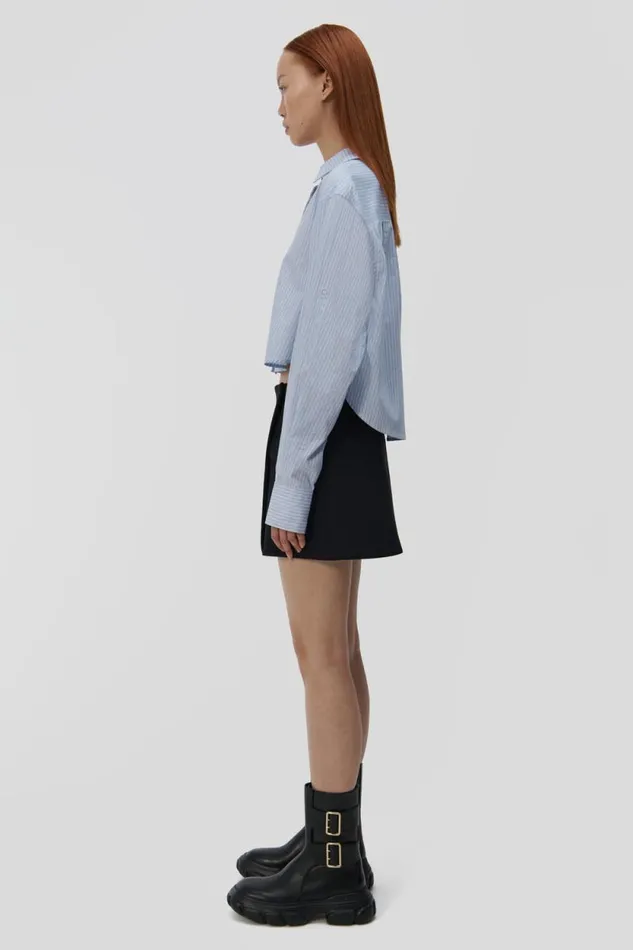 Women Tops and Bodysuits Jonathan Simkhai Renata Cropped Shirt Women Tops and Bodysuits Jonathan Simkhai Renata Cropped Shirt