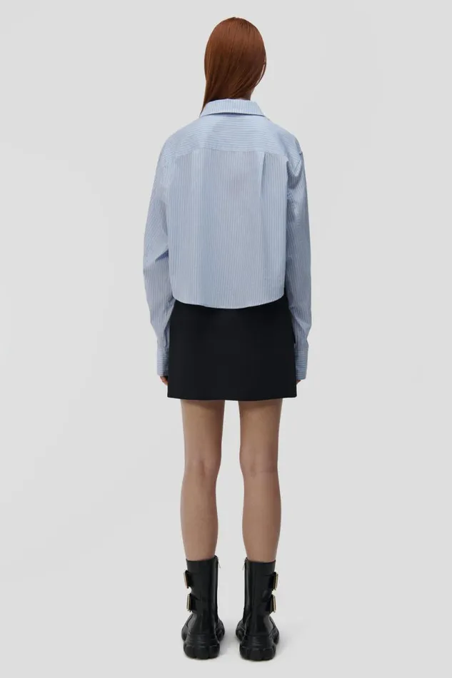 Women Tops and Bodysuits Jonathan Simkhai Renata Cropped Shirt Women Tops and Bodysuits Jonathan Simkhai Renata Cropped Shirt