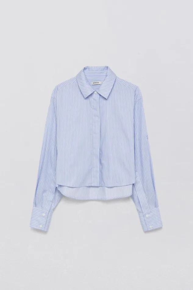 Women Tops and Bodysuits Jonathan Simkhai Renata Cropped Shirt Women Tops and Bodysuits Jonathan Simkhai Renata Cropped Shirt