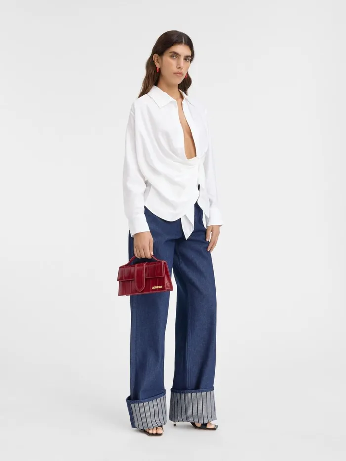 Women Tops and Shirts JACQUEMUS The Bahia Shirt White