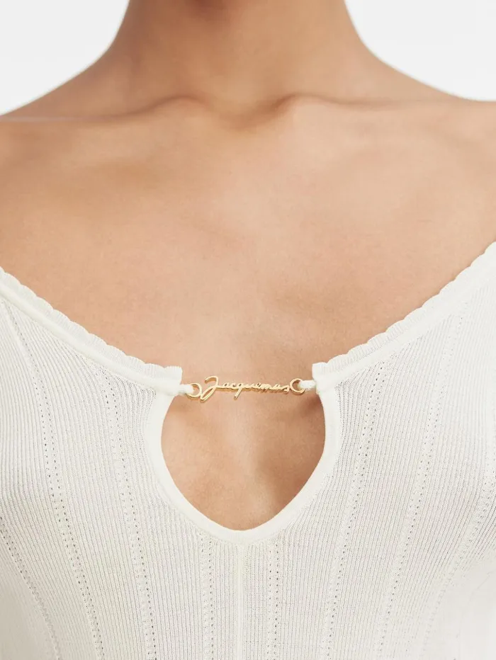 Women Tops and Shirts JACQUEMUS The Pral Top Offwhite