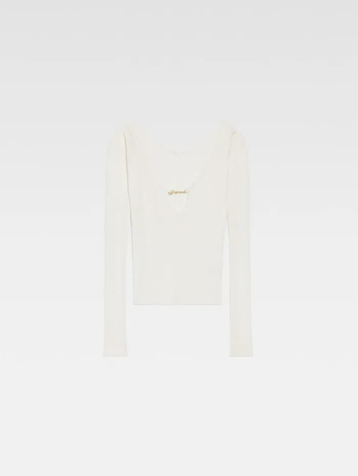 Women Tops and Shirts JACQUEMUS The Pral Top Offwhite
