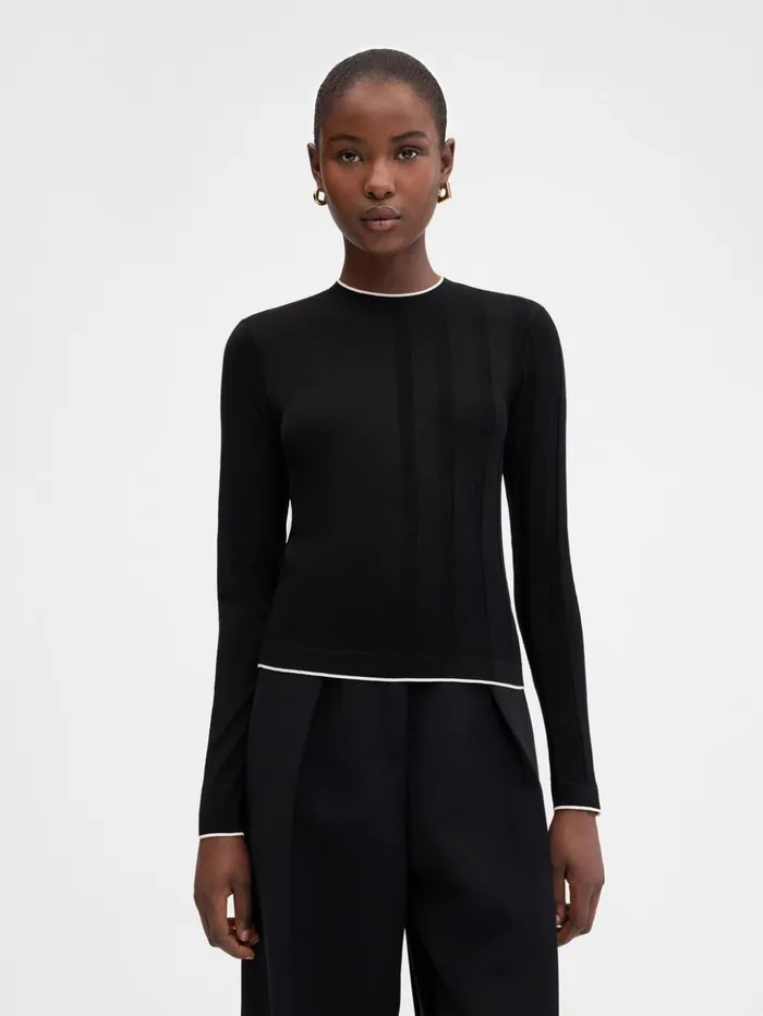 Women Tops and Shirts JACQUEMUS The Tricot Sweater Black