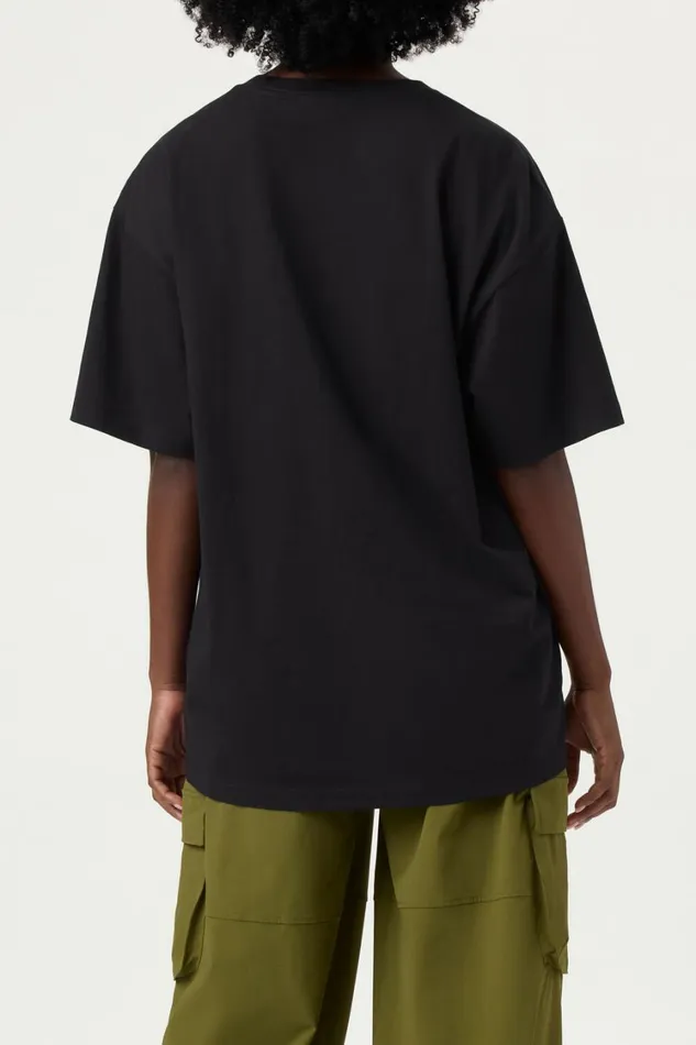 Women Tops and TShirts Fila Classic Relaxed Tee 001 Black Women Tops and TShirts Fila Classic Relaxed Tee 001 Black