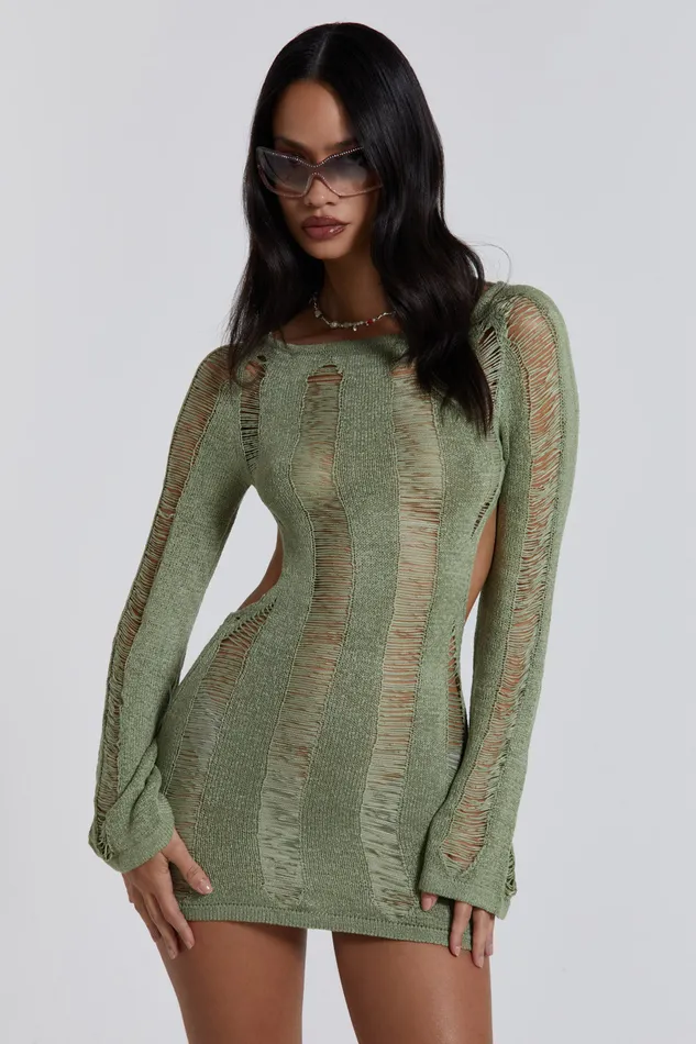 Women Tops Jaded London Shop Khaki Umbra Mini Dress
