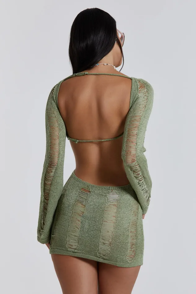 Women Tops Jaded London Shop Khaki Umbra Mini Dress