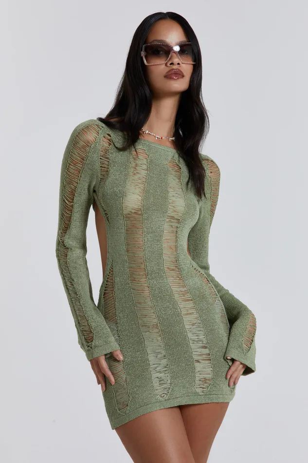 Women Tops Jaded London Shop Khaki Umbra Mini Dress