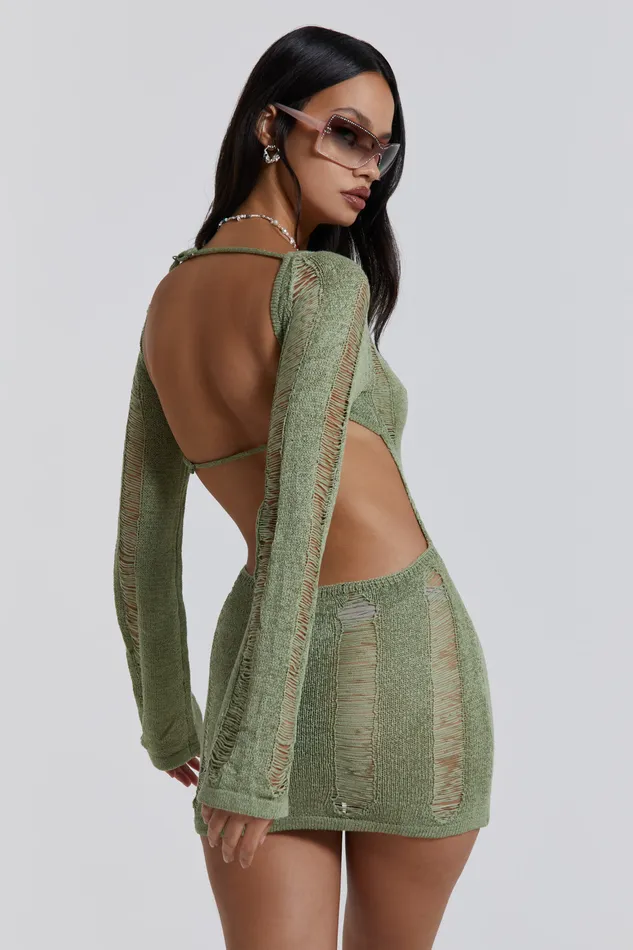Women Tops Jaded London Shop Khaki Umbra Mini Dress