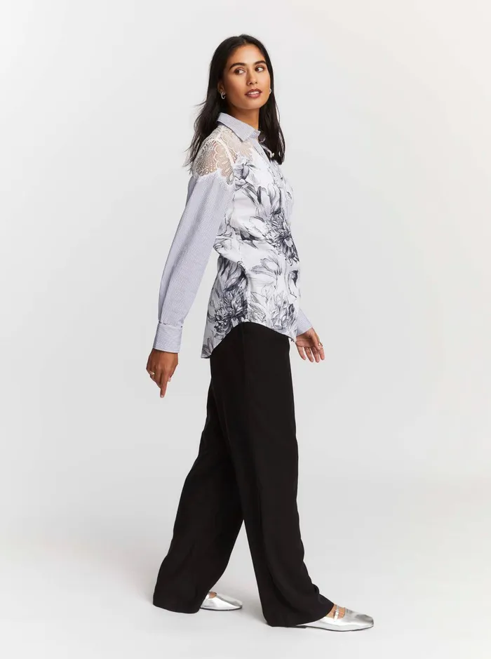 Women Tops Robert Graham CARRIE SHIRT White