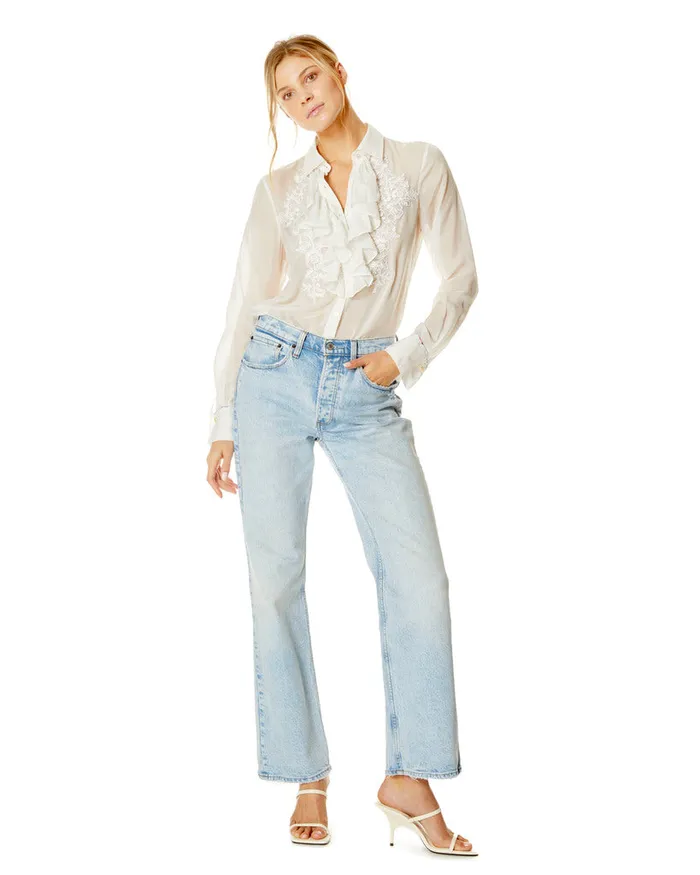 Women Tops Robert Graham CHRISSY BLOUSE White
