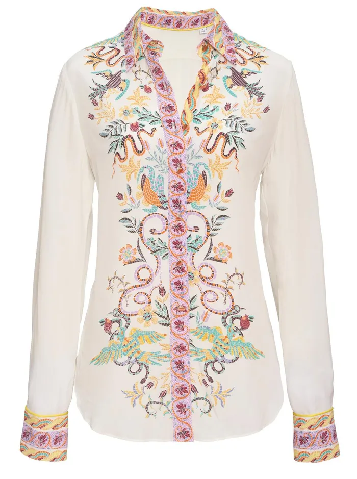 Women Tops Robert Graham GABRIELA SHIRT White