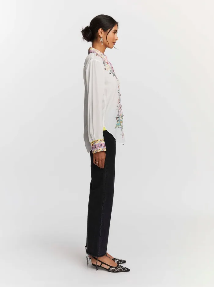 Women Tops Robert Graham GABRIELA SHIRT White