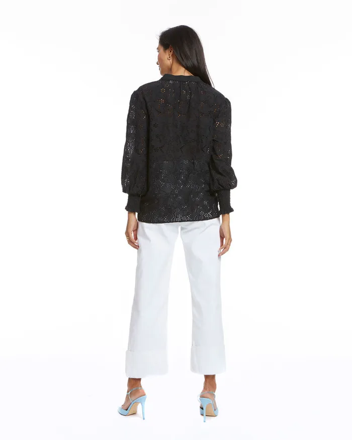 Women Tops Robert Graham JORDYN BLOUSE Black