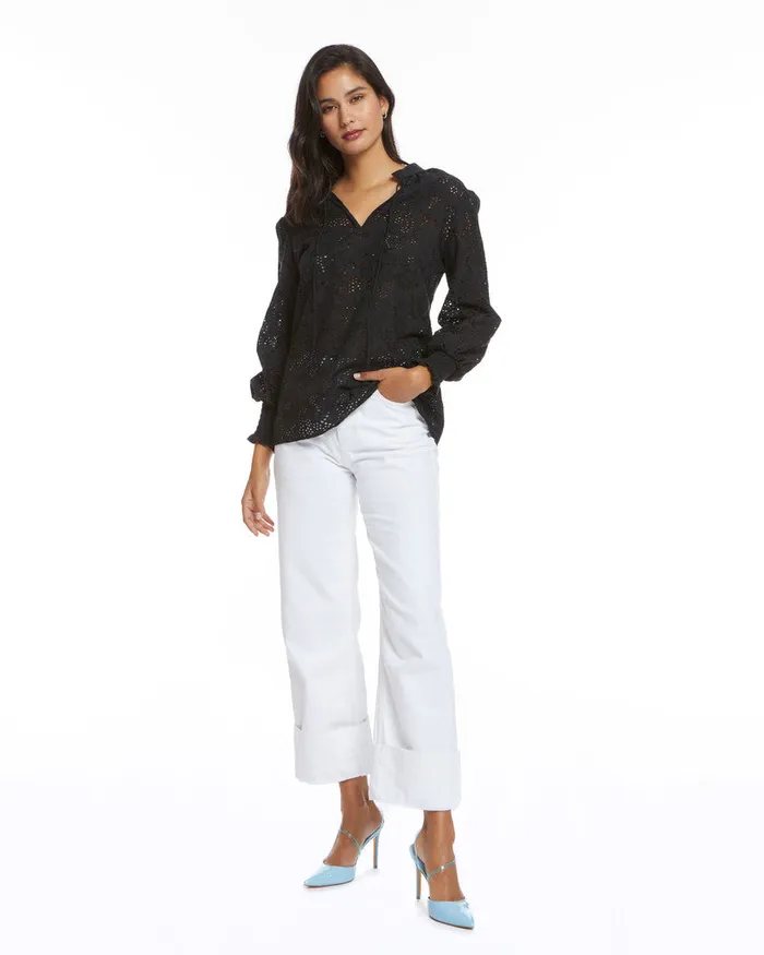 Women Tops Robert Graham JORDYN BLOUSE Black