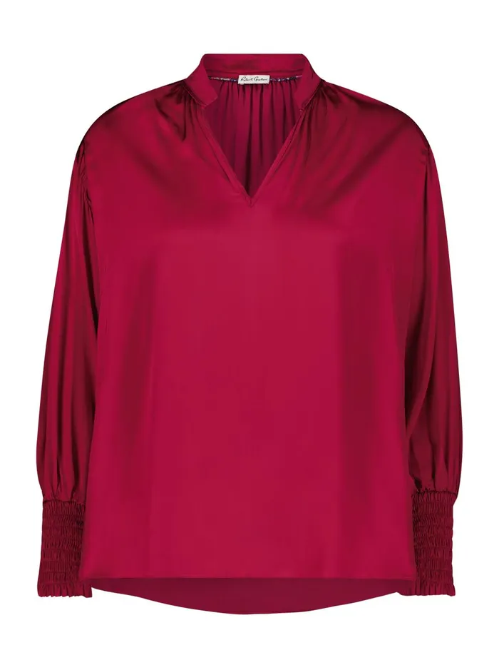 Women Tops Robert Graham JORDYN BLOUSE Burgundy
