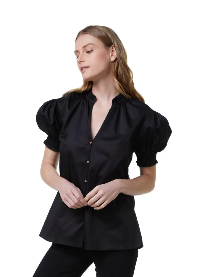 Women Tops Robert Graham MILA BLOUSE Black