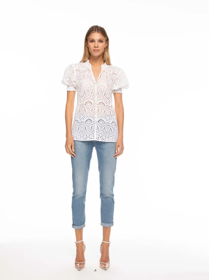 Women Tops Robert Graham MILA BLOUSE Yellow