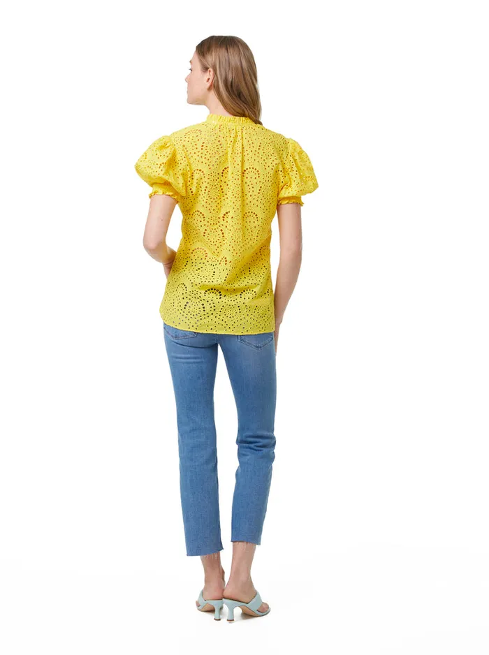 Women Tops Robert Graham MILA BLOUSE Yellow