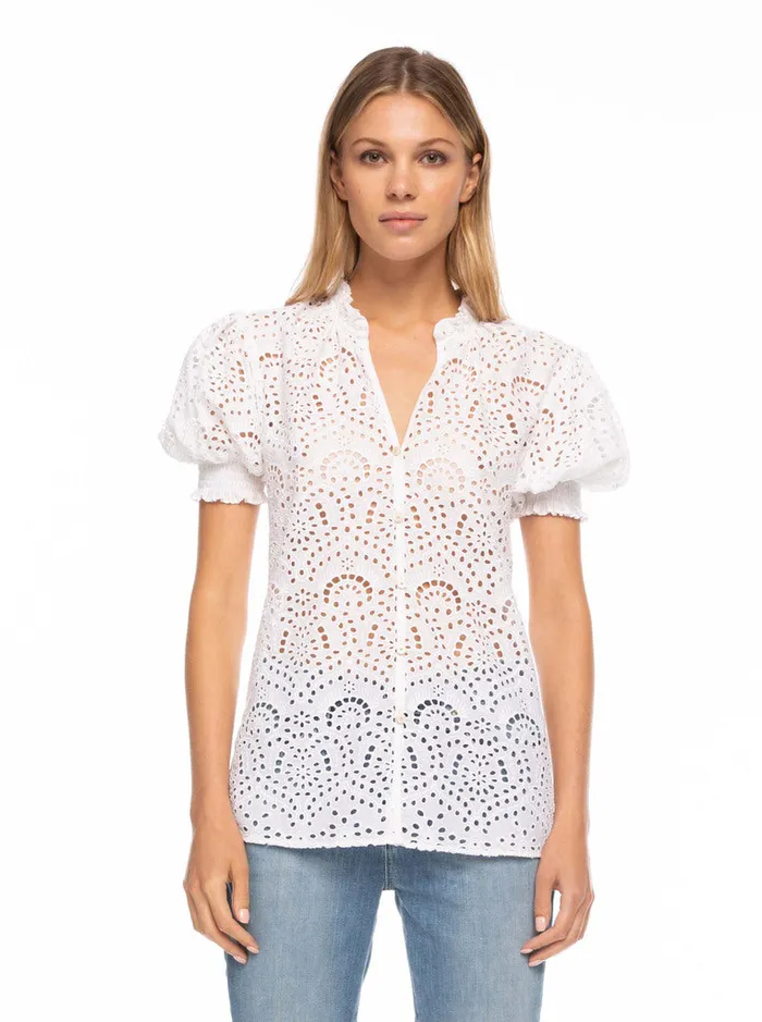 Women Tops Robert Graham MILA BLOUSE Yellow