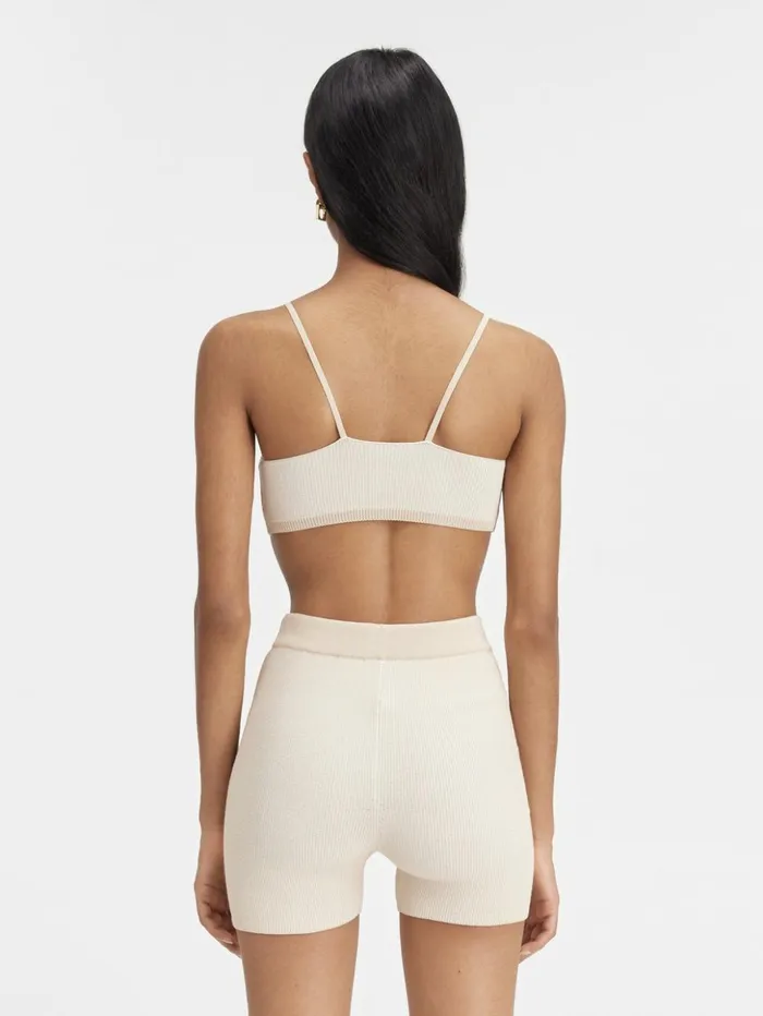 Women Trousers and Shorts JACQUEMUS The Pral Shorts Light Beige