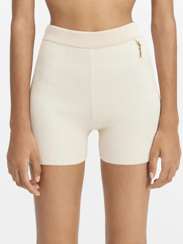 Women Trousers and Shorts JACQUEMUS The Pral Shorts Light Beige