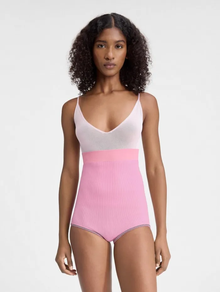 Women Trousers and Shorts JACQUEMUS The Spiaggia Knit Shorts Multipink