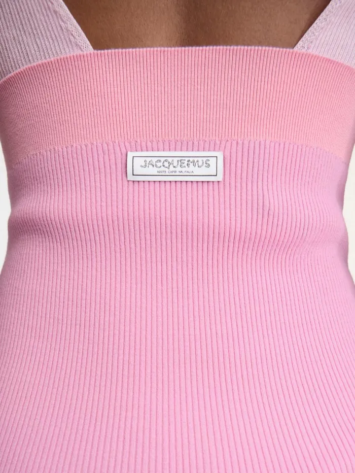 Women Trousers and Shorts JACQUEMUS The Spiaggia Knit Shorts Multipink Women Trousers and Shorts JACQUEMUS The Spiaggia Knit Shorts Multipink
