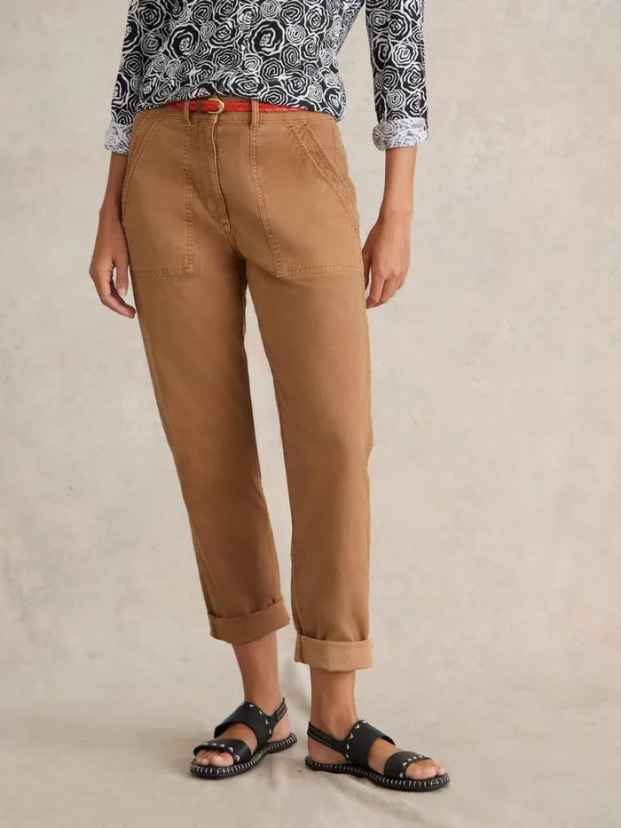Women Twister Chino Mid Tan White Stuff Trousers
