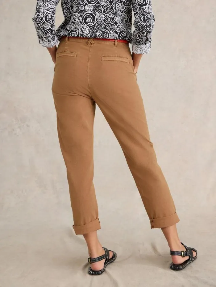 Women Twister Chino Mid Tan White Stuff Trousers