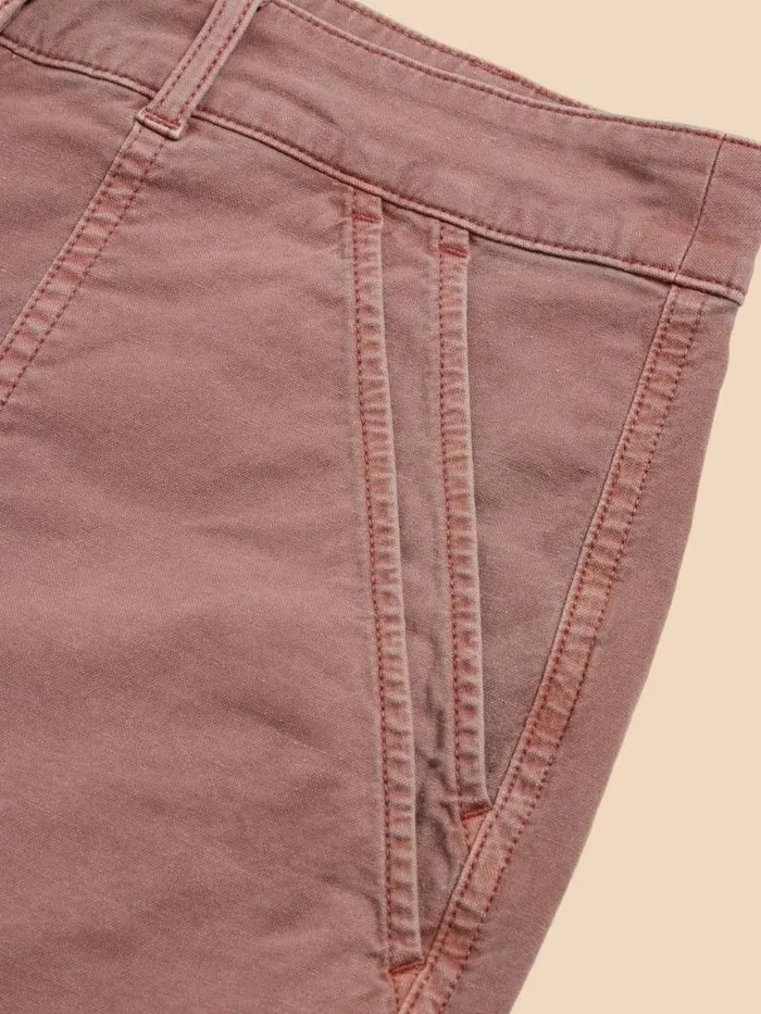 Women Twister Chino Trouser Dusty Pink White Stuff Trousers