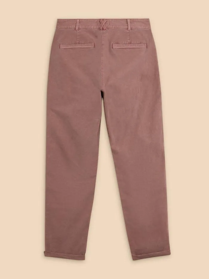 Women Twister Chino Trouser Dusty Pink White Stuff Trousers