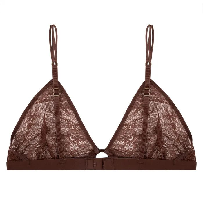 Women Unpadded Bralettes Love Stories Carly Bralette Dark Brown