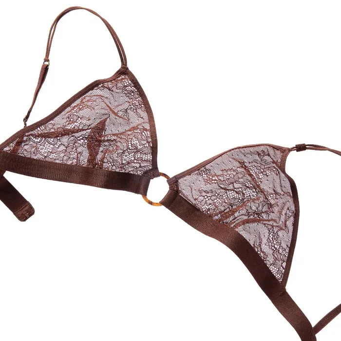 Women Unpadded Bralettes Love Stories Carly Bralette Dark Brown