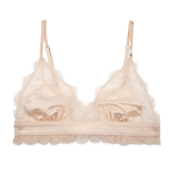 Women Unpadded Bralettes Love Stories Love Lace Bralette Off White