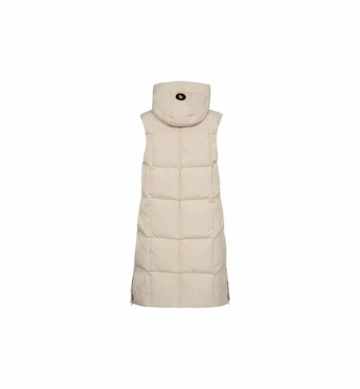 Women Waistcoats MOS MOSH MMNova Square Down Waistcoat Feather Gray
