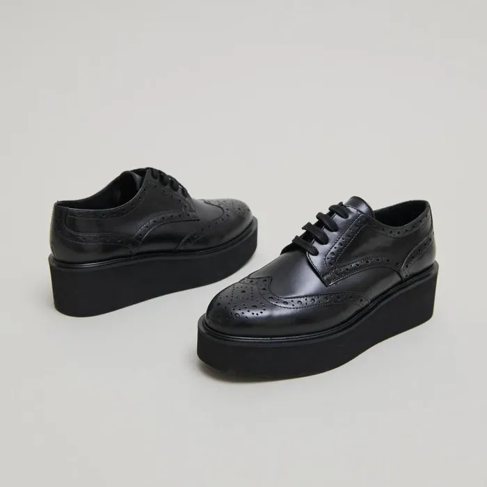 Women Wedge Derbies Black JONAK Derbies Oxfords