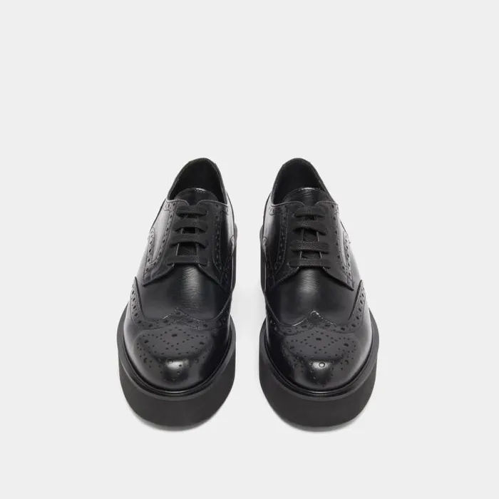 Women Wedge Derbies Black JONAK Derbies Oxfords
