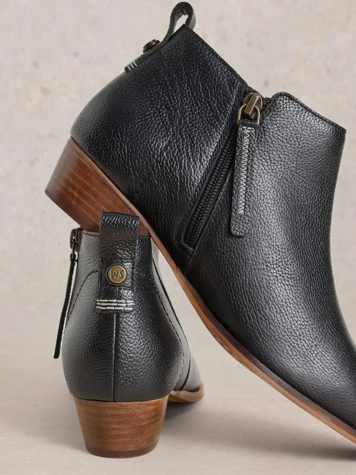 Women Wide Fit Leather Ankle Boot Pure Black White Stuff Boots Women Wide Fit Leather Ankle Boot Pure Black White Stuff Boots