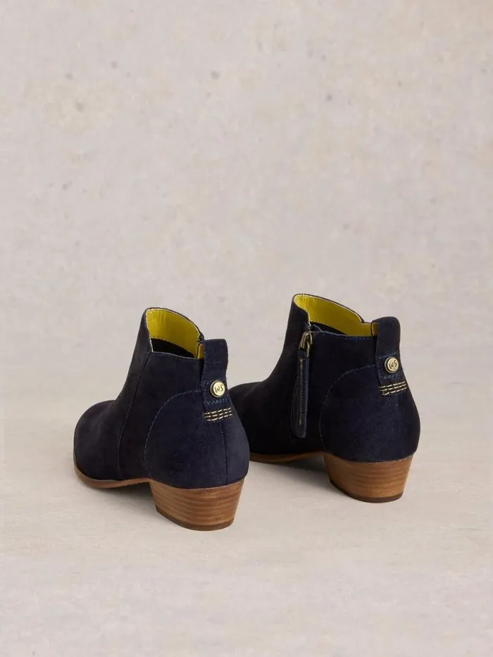 Women Willow Suede Ankle Boot Dark Navy White Stuff Boots