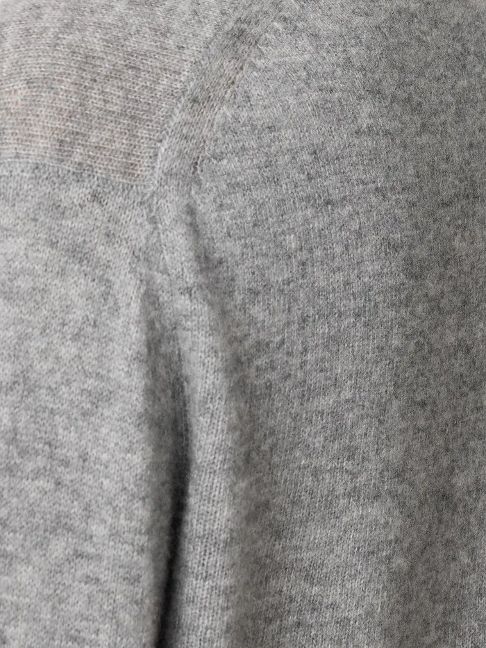Women Wool Cashmere Blend Collar Jumper Light Grey Jigsaw Knitwear and Cashmere