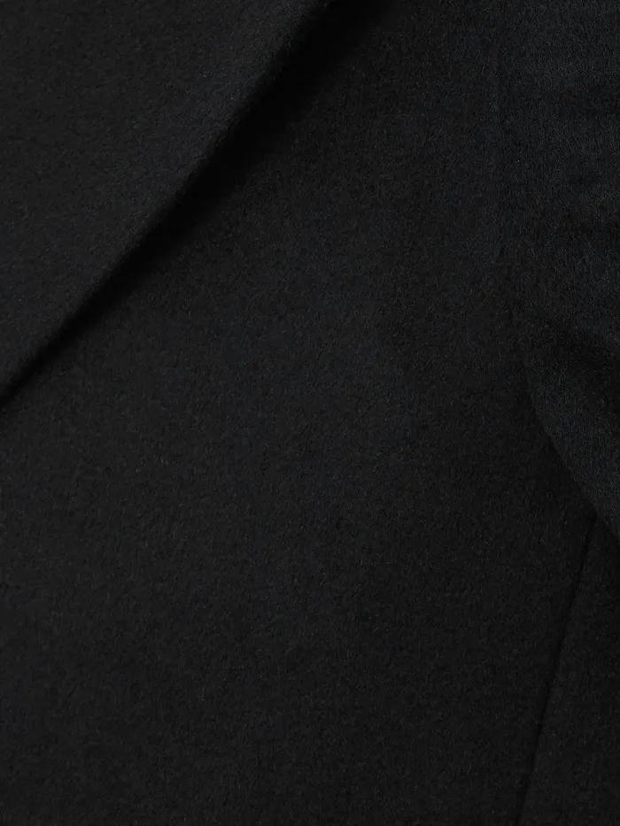 Women Wool Maxi City Coat Black Jigsaw Coats and Jackets