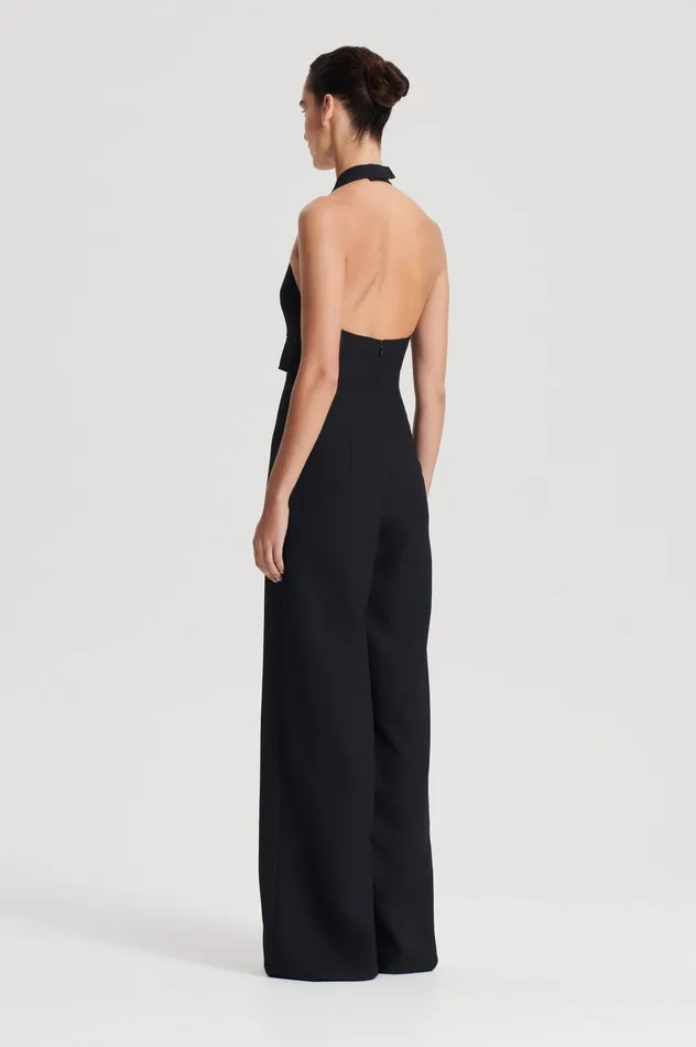 WOOL BARATHEA JUMPSUIT BLACK Jumpsuits Scanlan Theodore Women WOOL BARATHEA JUMPSUIT BLACK Jumpsuits Scanlan Theodore Women